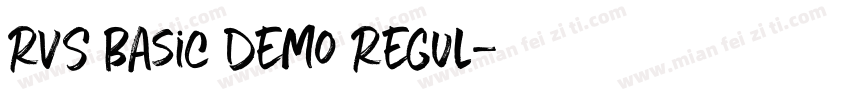 RVS Basic Demo Regul字体转换